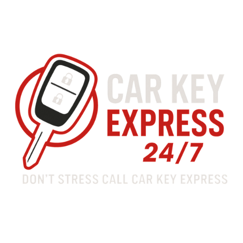 Car Key Express logo with car key icon and 24/7 service slogan